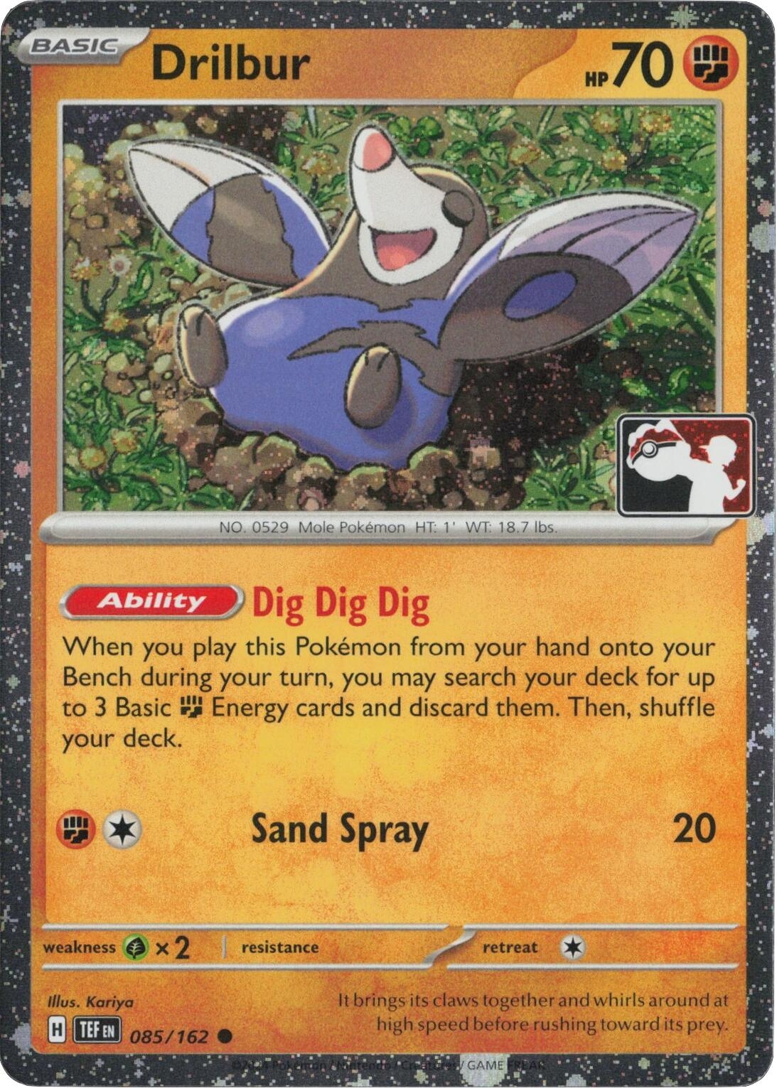 Drilbur - 085/162 (Cosmos Holo)