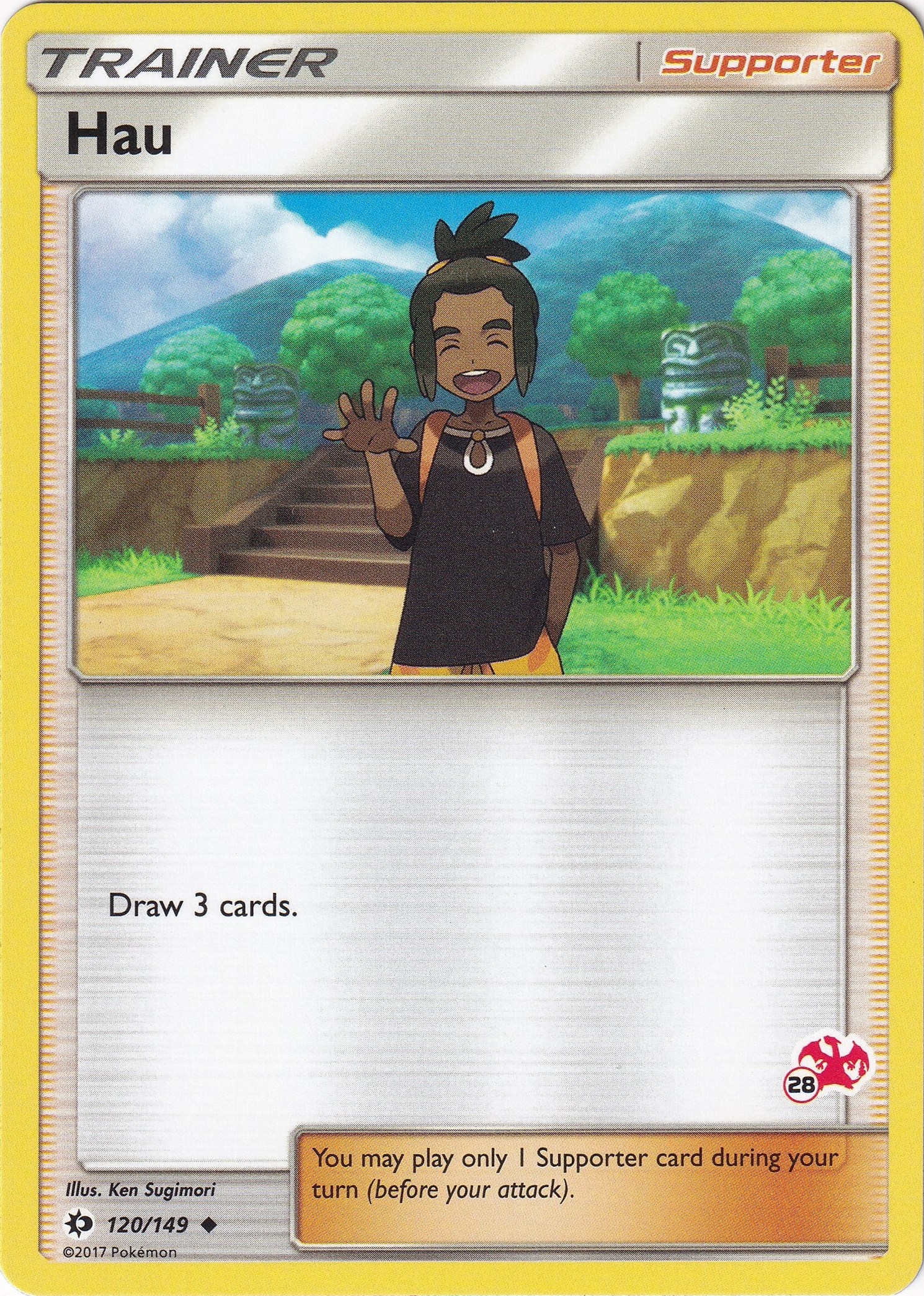 Hau - 120/149 (#28 Charizard Stamped)
