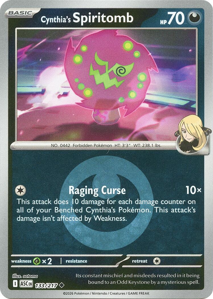 Cynthia's Spiritomb - 133/217 (Energy Symbol Pattern)