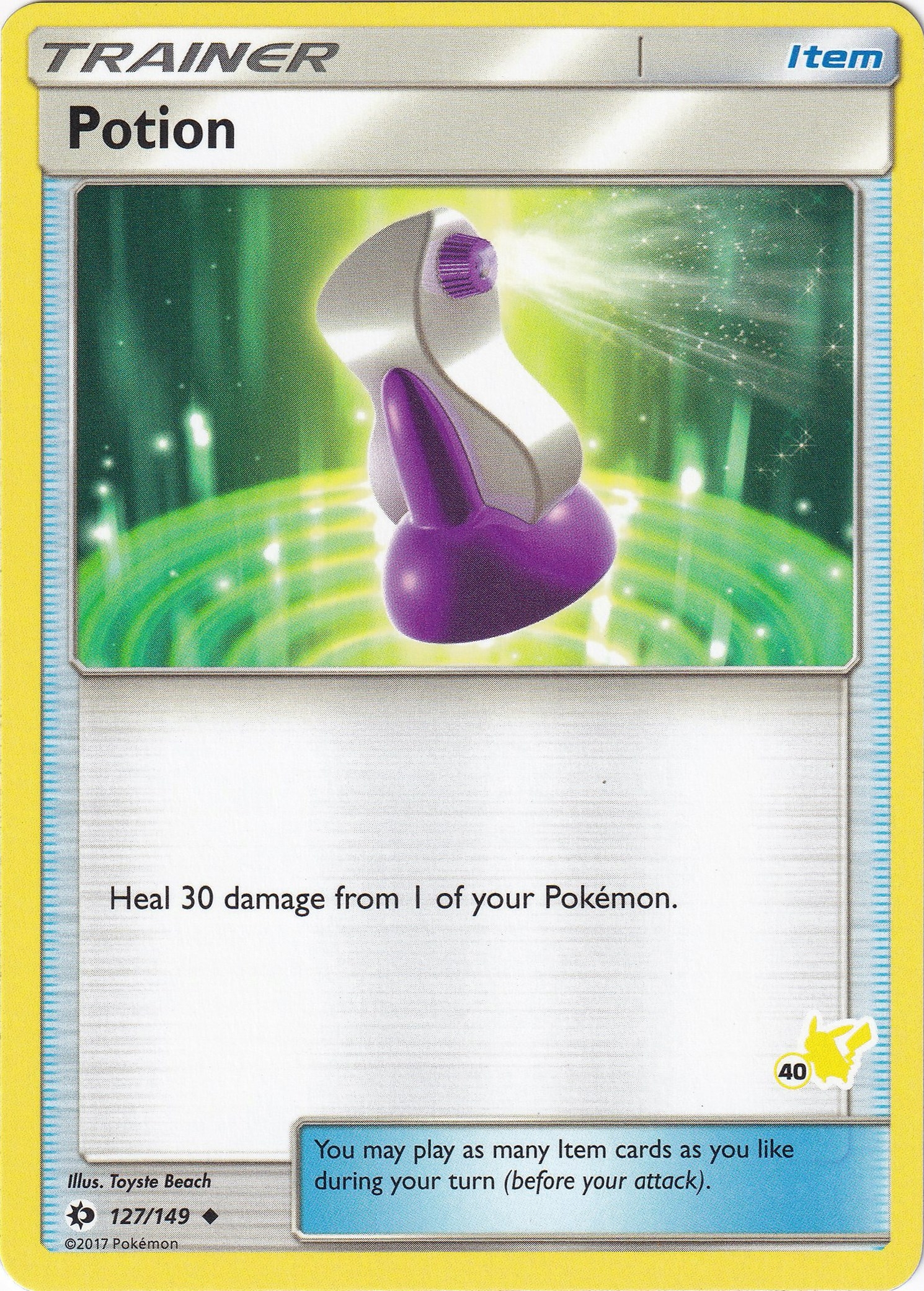Potion - 127/149 (#40 Pikachu Stamped)
