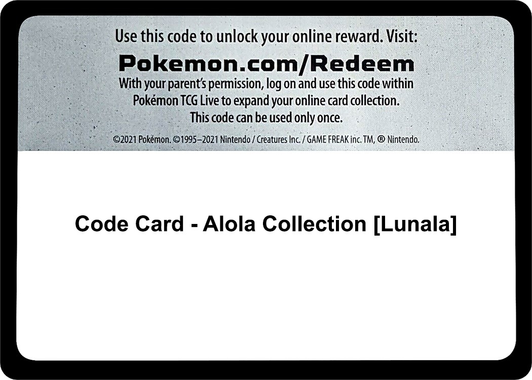 Code Card - Alola Collection [Lunala]