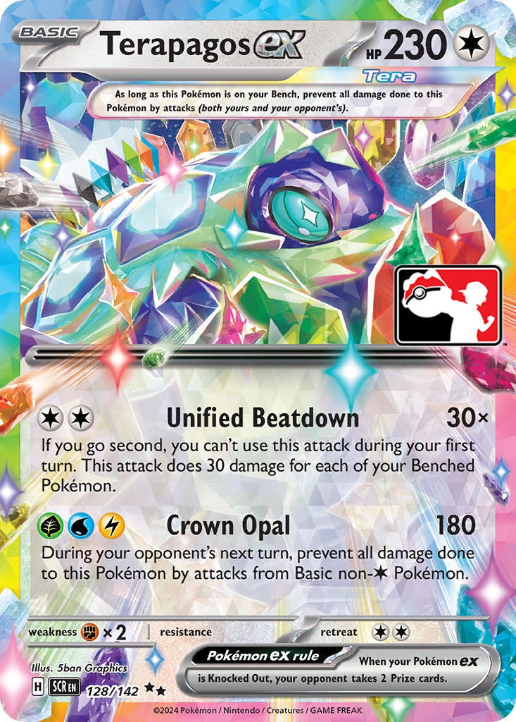 Terapagos ex - 128/142 (Prize Pack Series 6)