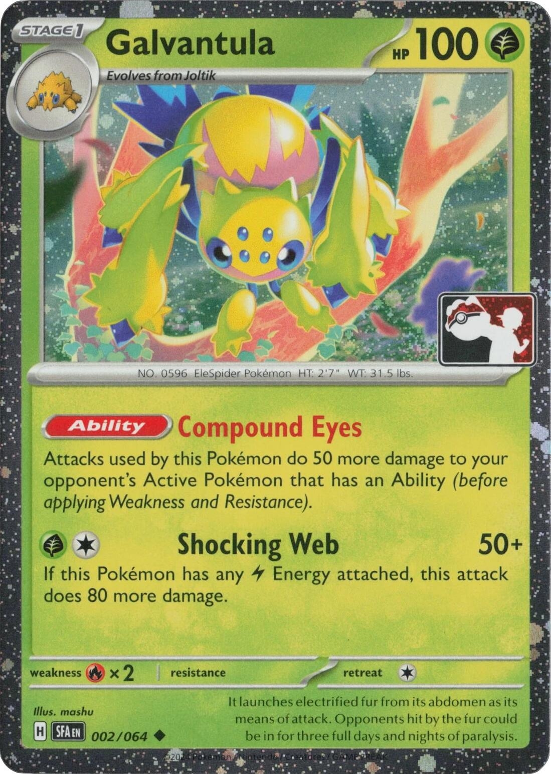 Galvantula - 002/064 (Cosmos Holo)