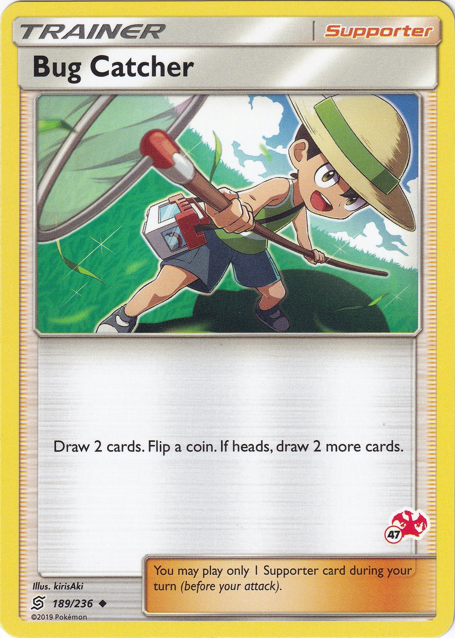 Bug Catcher - 189/236 (#47 Charizard Stamped)