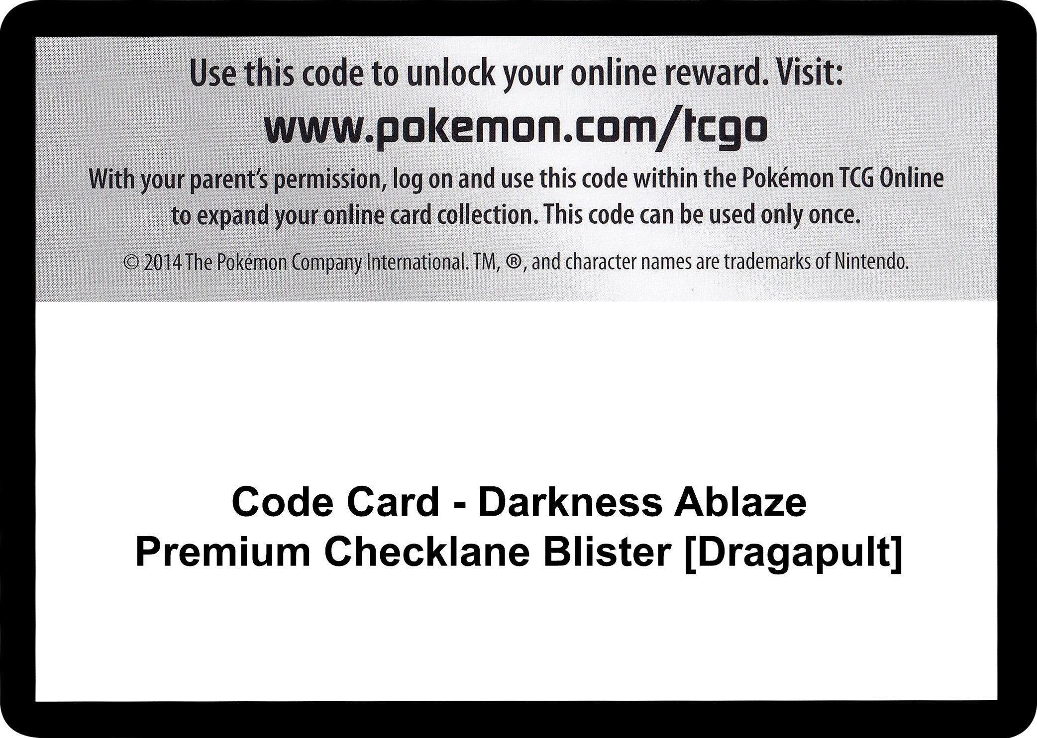 Code Card - Darkness Ablaze Premium Checklane Blister [Grimmsnarl]
