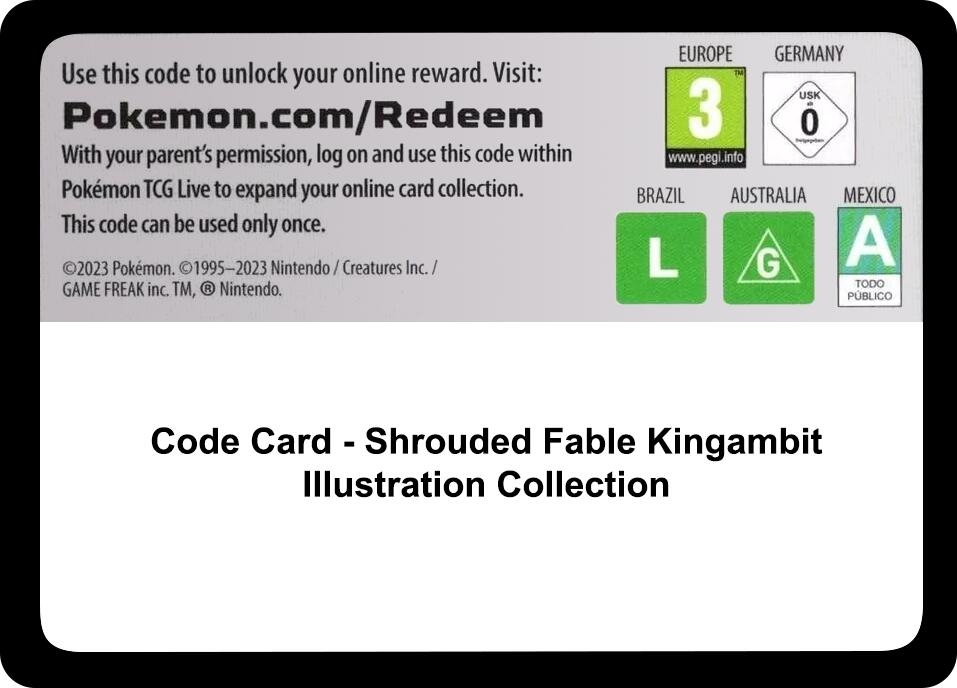 Code Card - Shrouded Fable Kingambit Illustration Collection