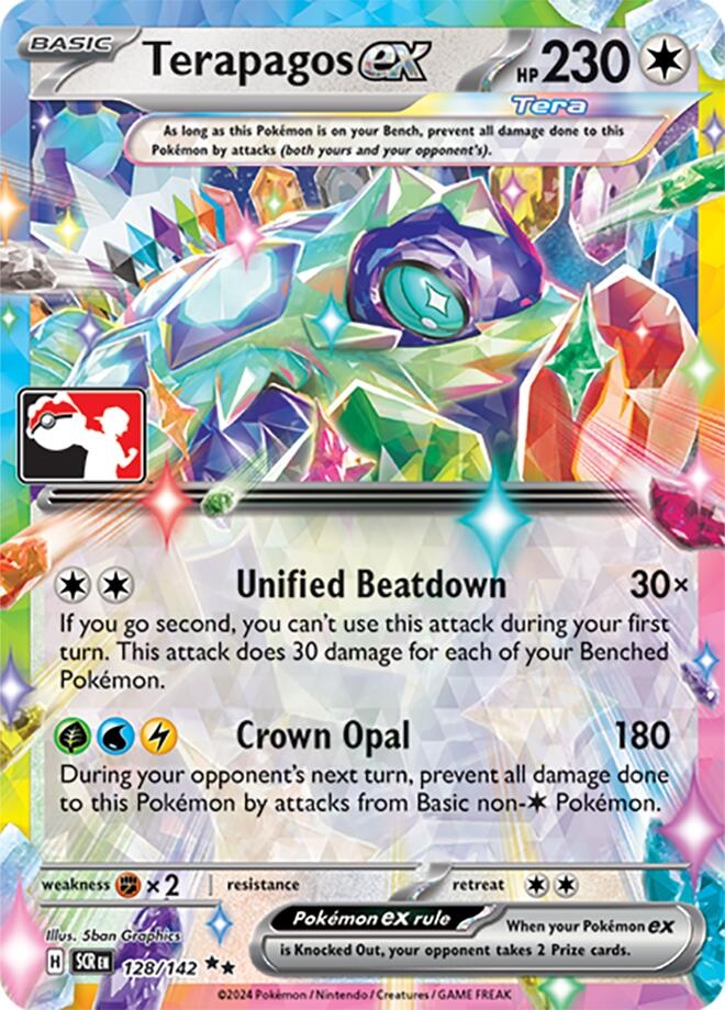 Terapagos ex - 128/142 (Prize Pack Series 7)