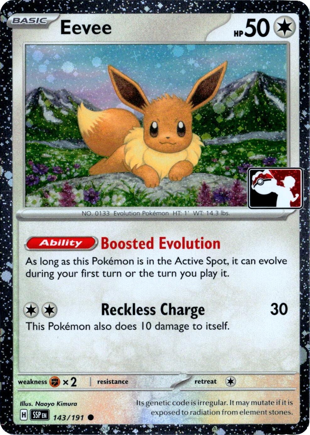 Eevee - 143/191 (Cosmos Holo)