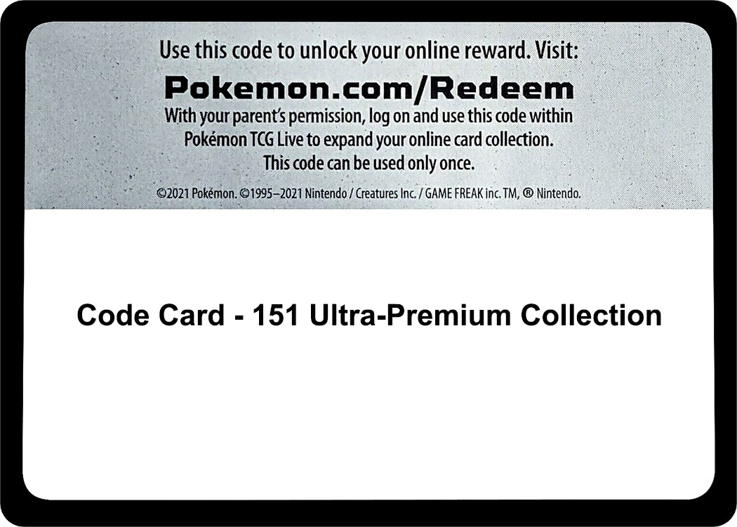 Code Card - 151 Ultra-Premium Collection
