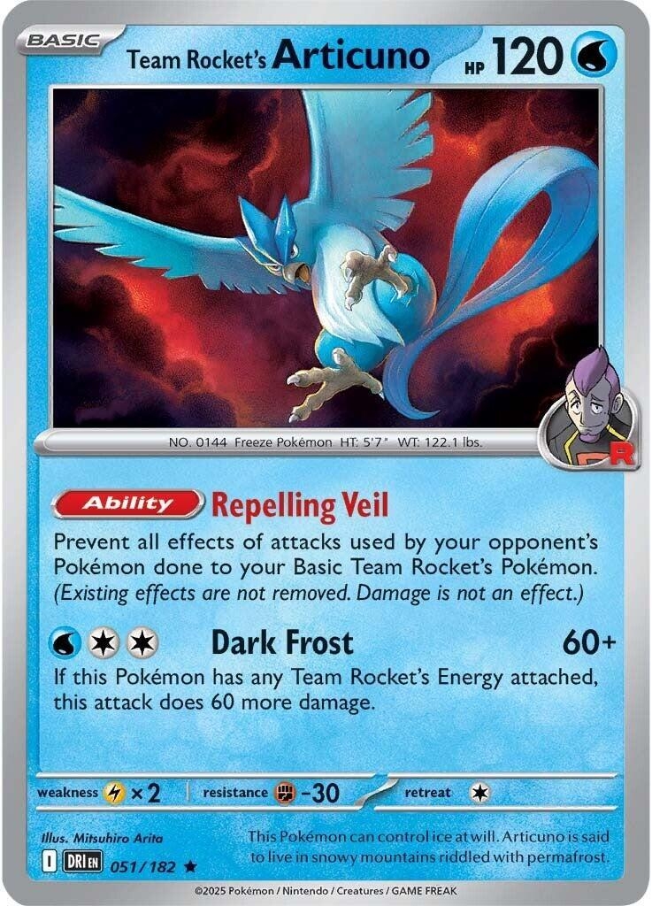 Team Rocket's Articuno - 051/182 (Non-Holo)