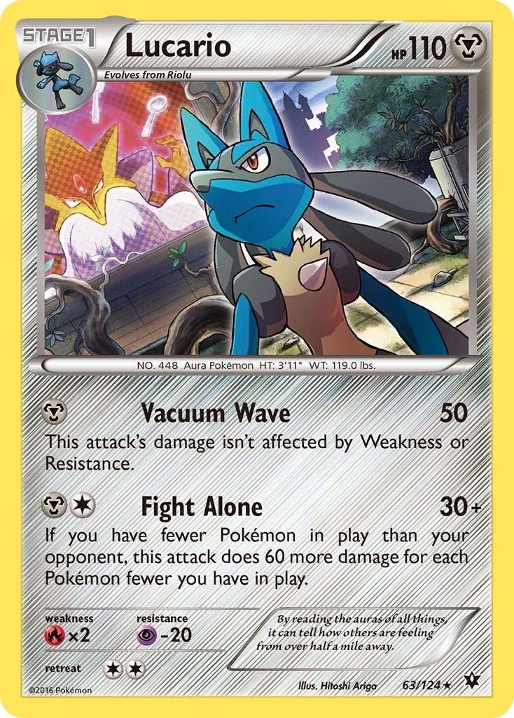 Lucario - 63/124 (Cosmos Holo)