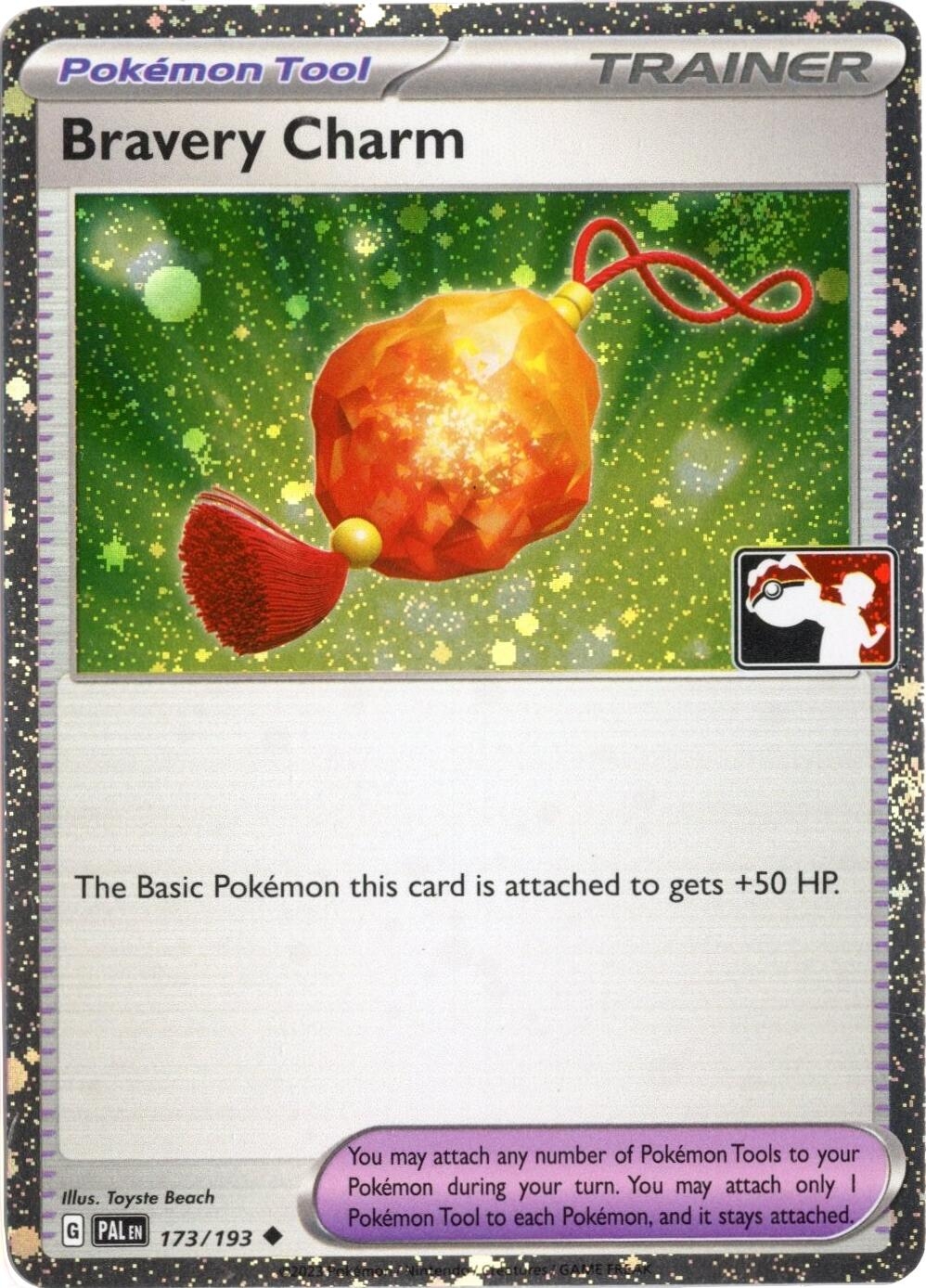 Bravery Charm - 173/193 (Cosmos Holo)