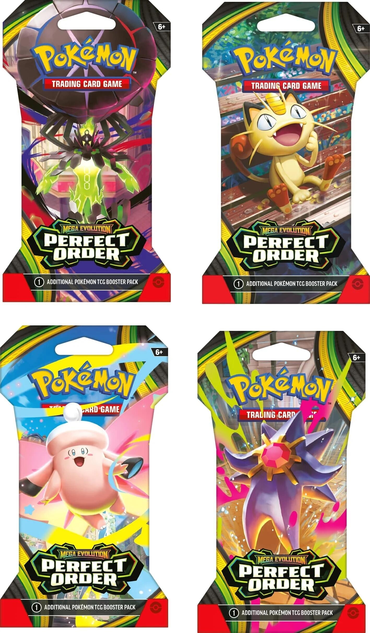 Perfect Order Sleeved Booster Pack Art Bundle [Set of 4]