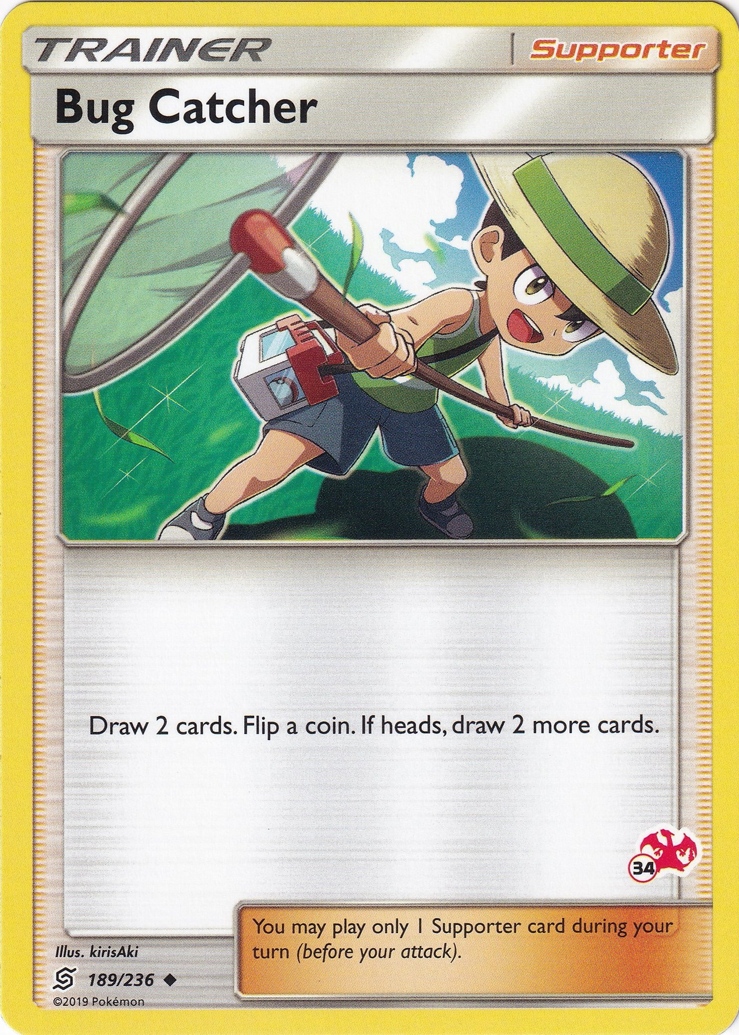 Bug Catcher - 189/236 (#34 Charizard Stamped)