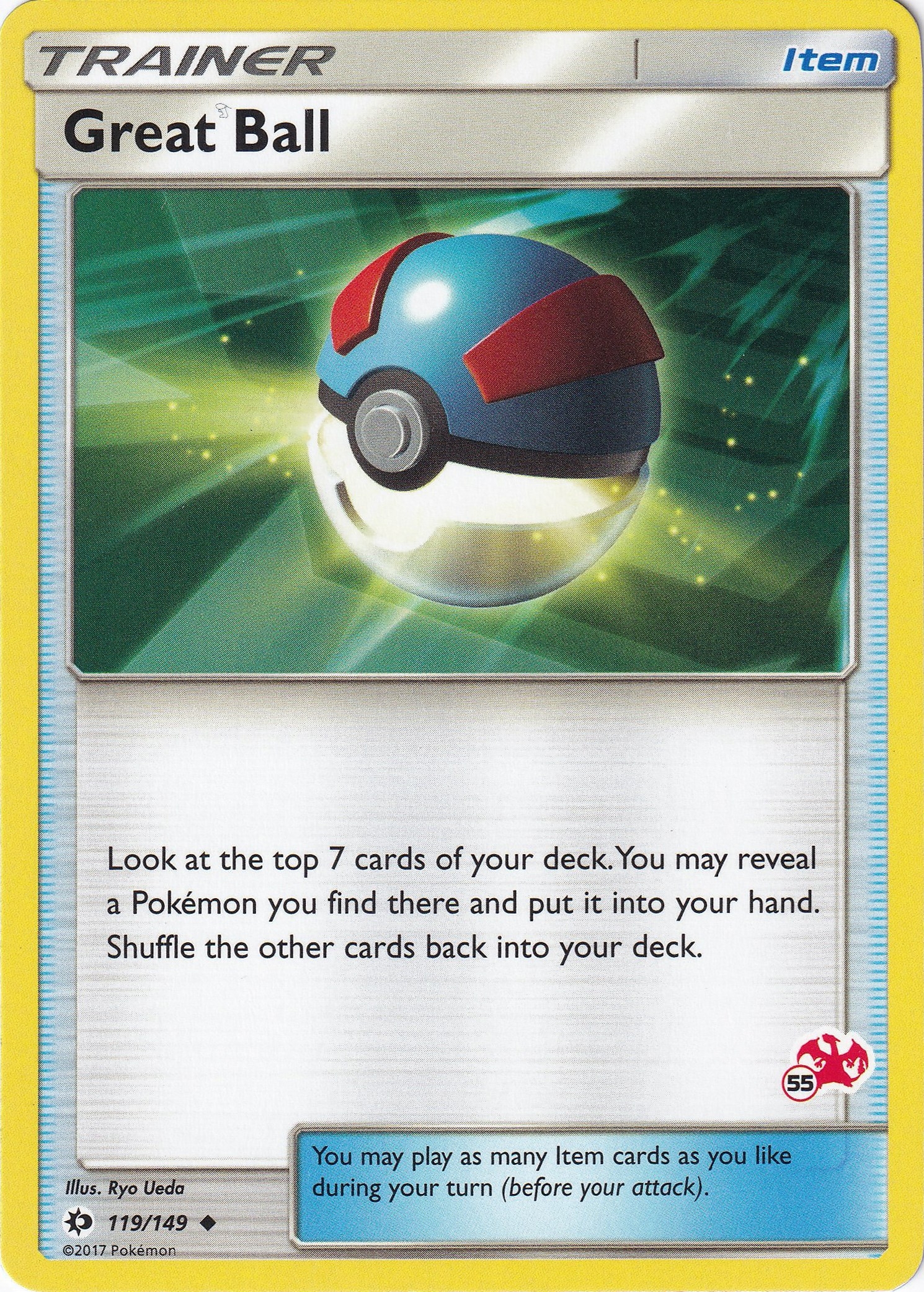 Great Ball - 119/149 (#55 Charizard Stamped)