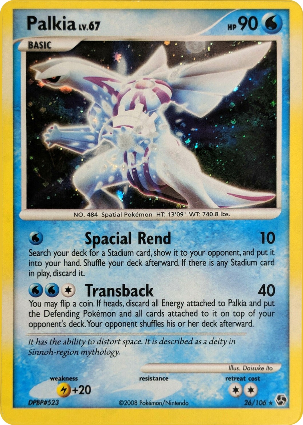 Palkia - 26/106 (Cosmos Holo)