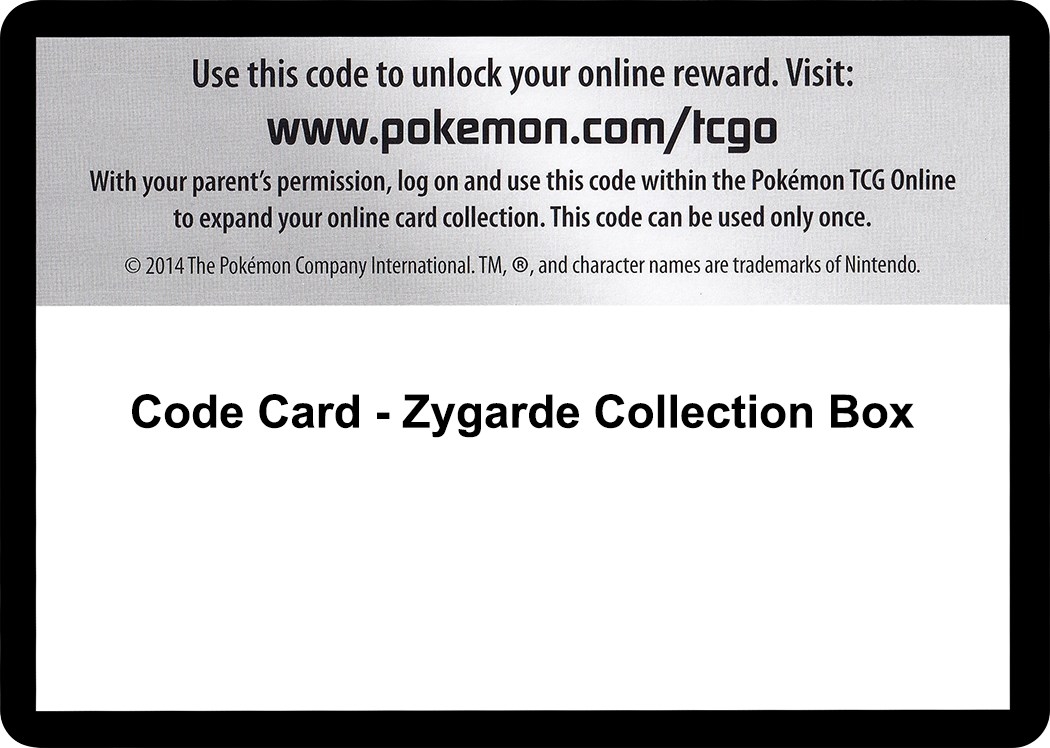 Code Card - Zygarde Collection Box