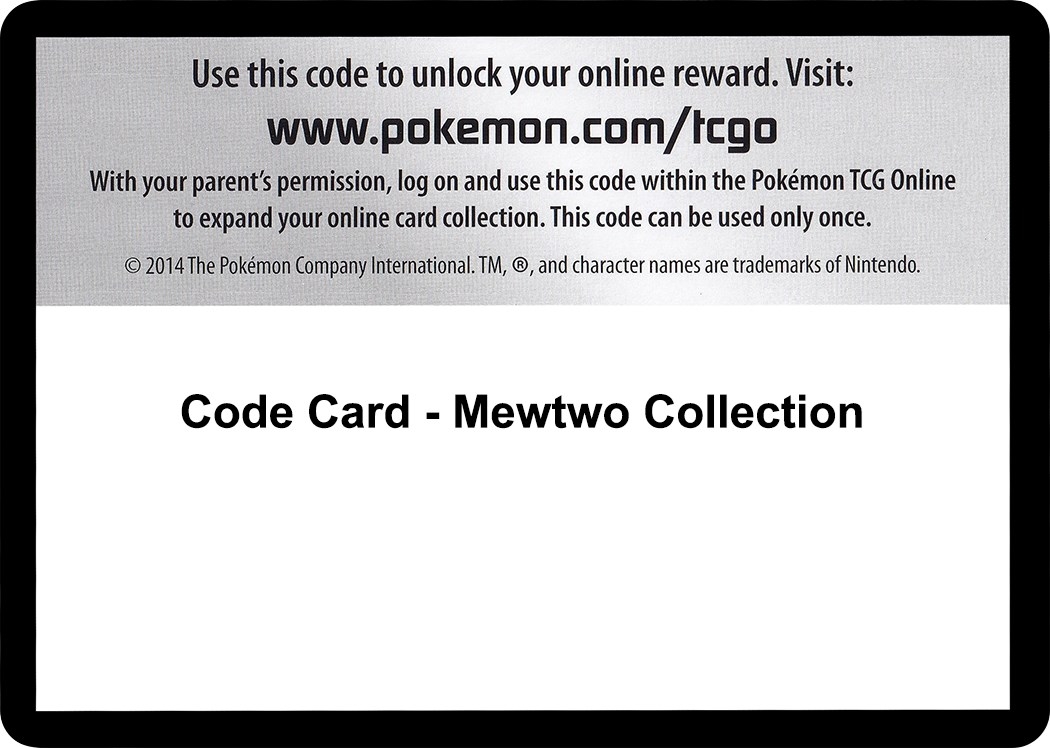 Code Card - Mewtwo Collection