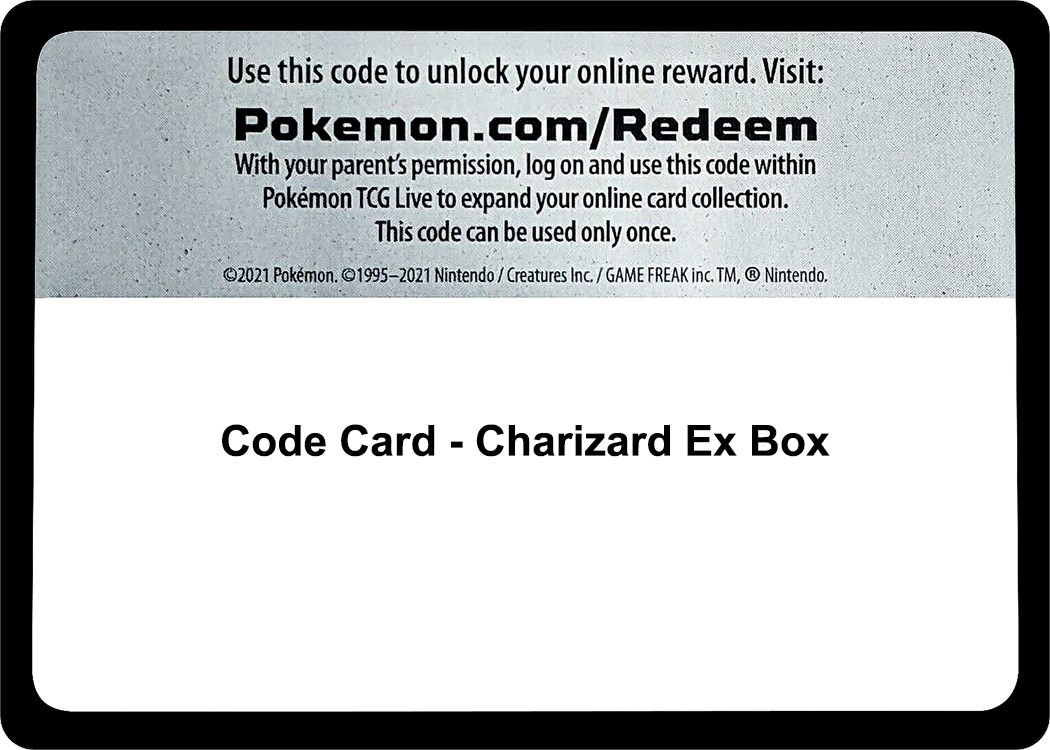 Code Card - Charizard Ex Box