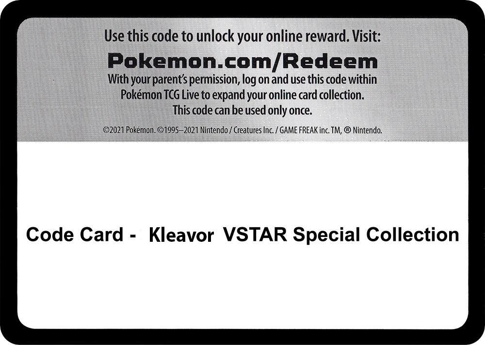 Code Card - Kleavor VSTAR Special Collection