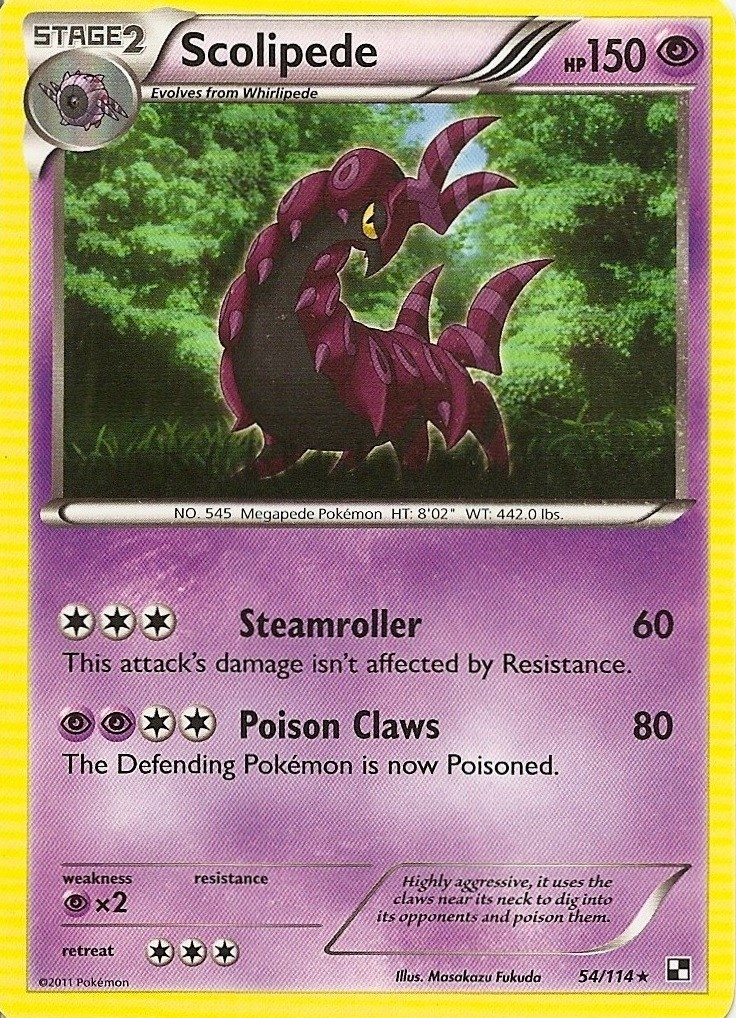 Scolipede - 54/114 (Cracked Ice Holo)
