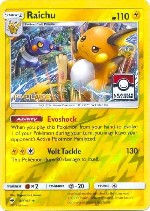 Raichu - 41/147 (League Challenge) [1st Place]