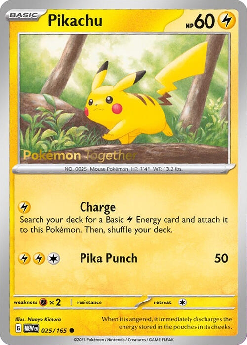 Pikachu - 025/165 (Pokemon Together)