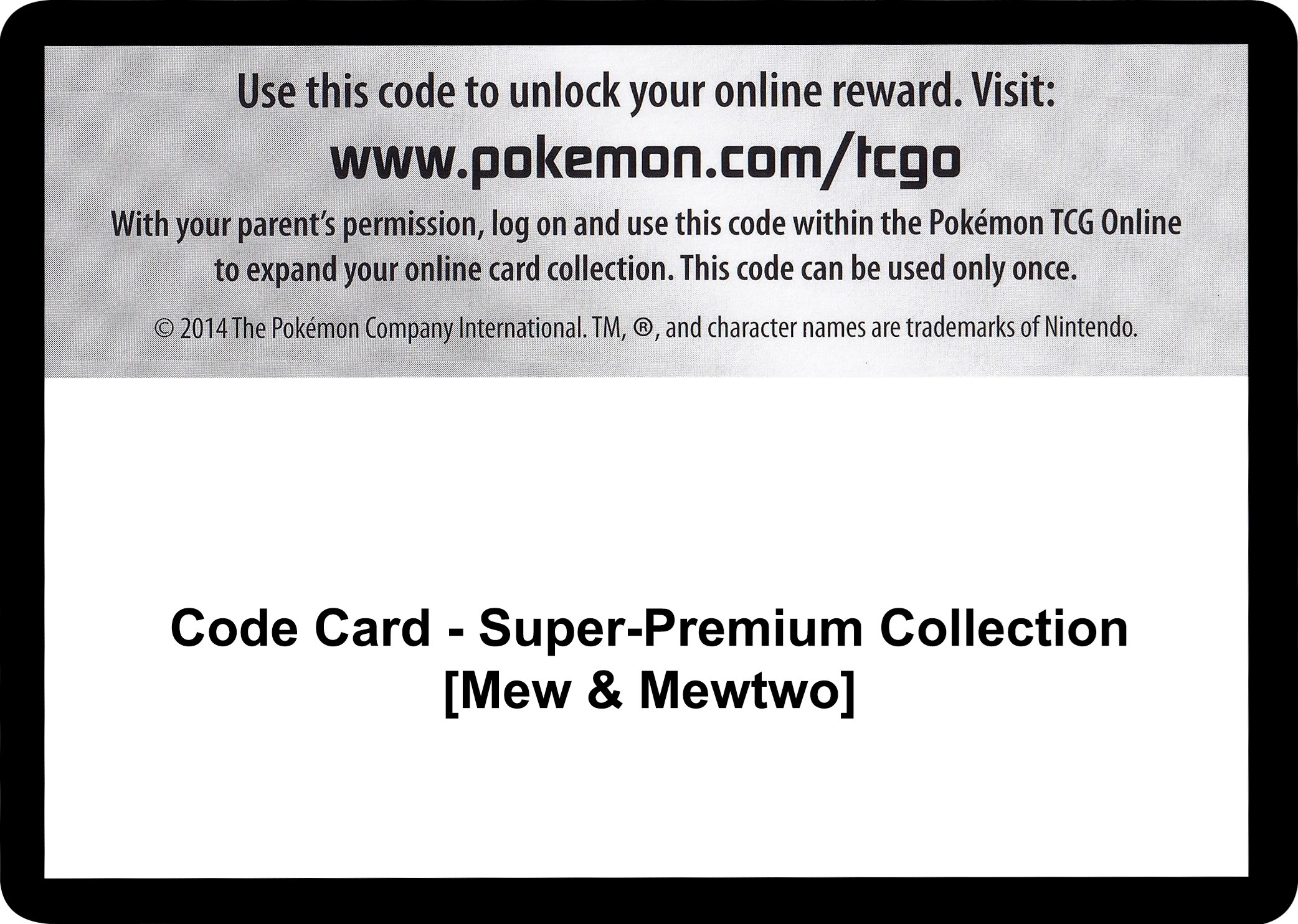 Code Card - Super-Premium Collection [Mew & Mewtwo]